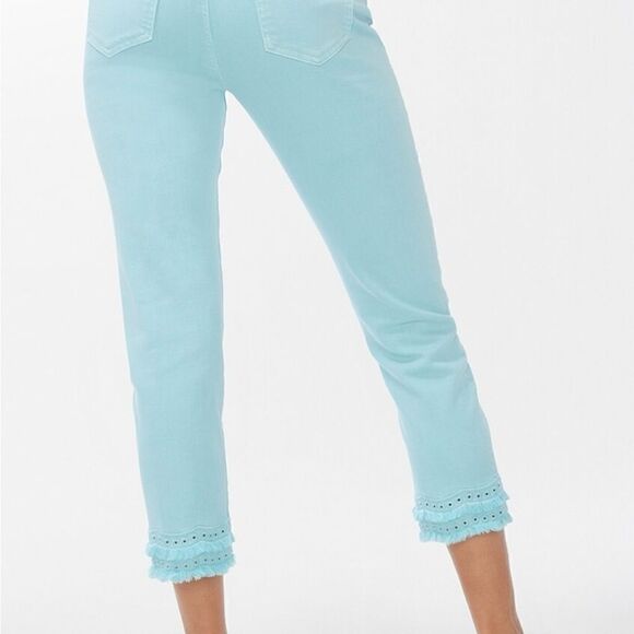 Chicos size 4 so slimming girlfriend slim leg crop pants - Picture 2 of 12